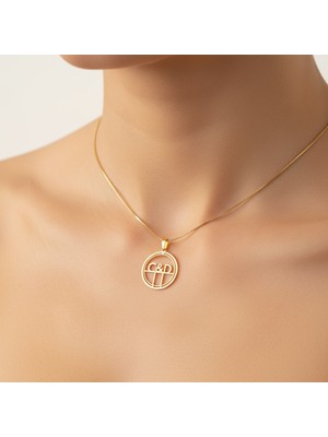 TabiTela 8 ayar altın kolye ucu C&D GM10561 0.5 gr