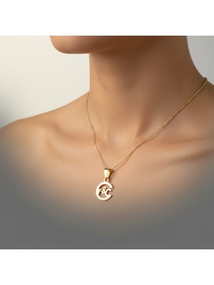 TabiTela 8 ayar altın kolye ucu C&F GM10602 0.5 gr