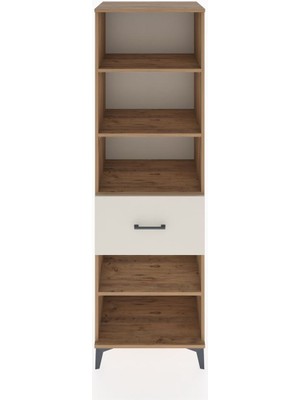 Hyperion Dolap 4 Raflı Tek Çekmeceli 60X44X195 Çam-Aytaşı