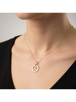 TabiTela 8 ayar altın kolye ucu B&O GM10384 0.5 gr