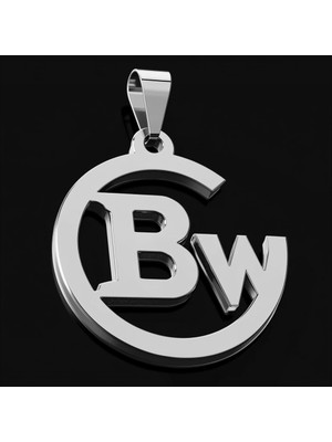 TabiTela 925 Ayar gümüş kolye B&W SM10499