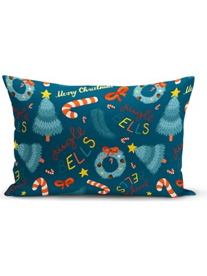 Yılbaşı Serisi Çift Tarafı Dijital Baskılı Kırlent Kılıfı (Christmas Noel Cushion Cover)