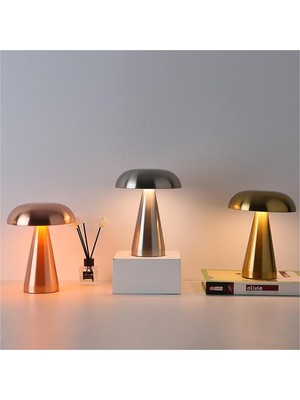 Dokunmatik Rose Masa Lambası, 3 Renk Seçeneğiyle Şık ve Modern Aydınlatma
