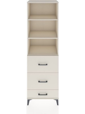 Hyperion Dolap 3 Raflı 3 Çekmeceli 60X44X195 Aytaşı-Aytaşı