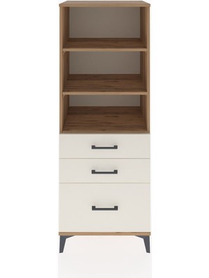 Hyperion Dolap 3 Raflı 3 Çekmeceli 60X44X163 Çam-Aytaşı