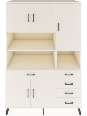 Kronos Dolap 9 Raflı 5 Çekmeceli 5 Kapaklı 132X59X195 Aytaşı-Aytaşı/aytaşı