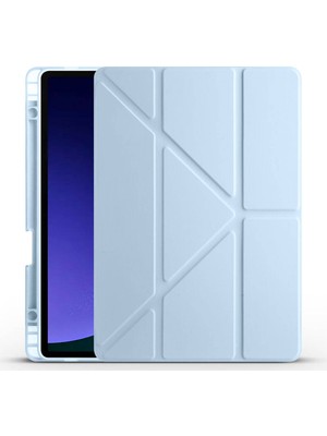 Galaxy Tab S10 Lite / S10 Fe / S9 Fe 10.9" Uyumlu Tablet Kılıfı – Manyetik Akıllı Kapak, Kalem Bölmeli, Katlanabilir Standlı, Premium Deri Dokulu Koruma