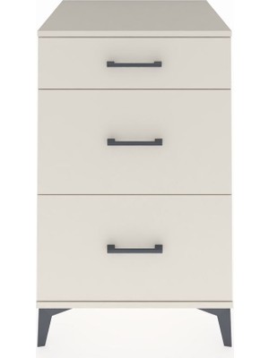 Kronos Komodin 3 Çekmeceli 60X59X96 Aytaşı-Aytaşı