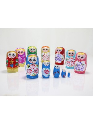 5'li Ahşap Matruşka