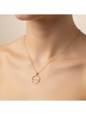 TabiTela 8 ayar altın kolye ucu B&O GM10375 0.5 gr