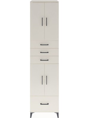 Hyperion Dolap 4 Raflı 4 Çekmeceli 4 Kapaklı 60X44X243 Aytaşı-Aytaşı