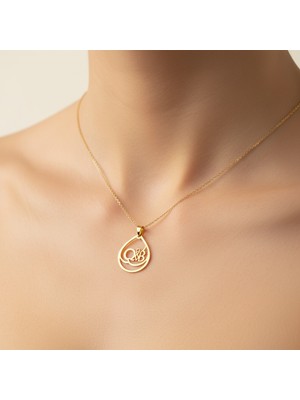 TabiTela 8 ayar altın kolye ucu B&Q GM10404 1 gr