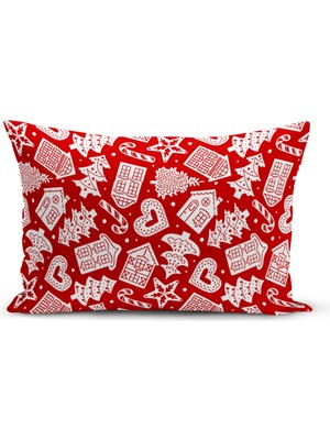 Yılbaşı Serisi Çift Tarafı Dijital Baskılı Kırlent Kılıfı (Christmas Noel Cushion Cover)