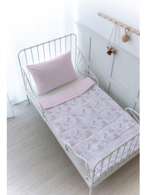 Organik Baskılı Bebek (100X150 Cm) Yorgan Seti  - Iconic Serisi - Unicorn Dream