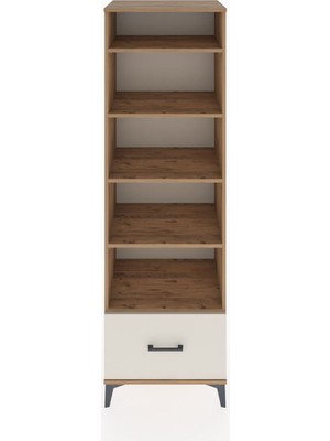 Hyperion Dolap 5 Raflı Tek Çekmeceli 60X44X195 Çam-Aytaşı