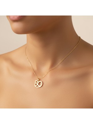 TabiTela 8 ayar altın kolye ucu B&O GM10382 0.5 gr