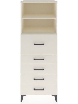 Hyperion Dolap 2 Raflı 5 Çekmeceli 60X44X163 Aytaşı-Aytaşı
