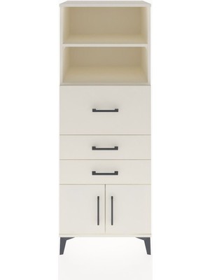 Hyperion Dolap 2 Raflı 3 Çekmeceli 2 Kapaklı 60X44X163 Aytaşı-Aytaşı