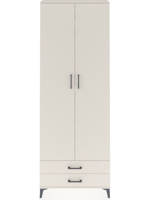Arges Dolap 5 Raflı 2 Çekmeceli 2 Kapaklı 88X30X243 Aytaşı-Aytaşı
