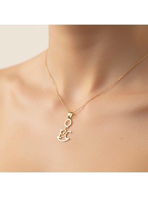 TabiTela 8 ayar altın kolye ucu C&E GM10573 0.5 gr