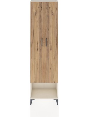 Arges Dolap 5 Raflı 2 Kapaklı 60X30X221 Aytaşı-Çam