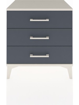 Hyperion Komodin 3 Çekmeceli 60X44X64 Aytaşı-Antrasit