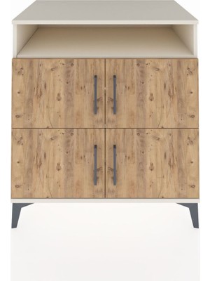 Kronos Şifonyer 4 Raflı 4 Kapaklı 88X59X96 Aytaşı-Çam