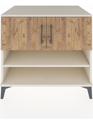 Kronos Şifonyer 3 Raflı 2 Kapaklı 88X59X80 Aytaşı-Çam