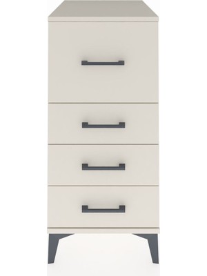 Kronos Komodin 4 Çekmeceli 44X59X96 Aytaşı-Aytaşı