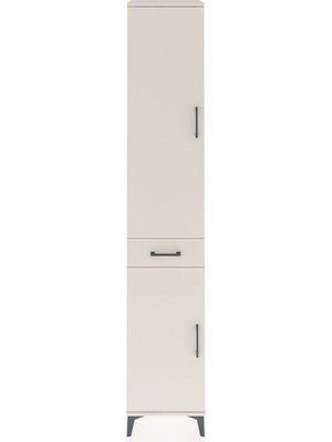 Hyperion Dolap 6 Raflı Tek Çekmeceli 2 Kapaklı 44X44X243 Aytaşı-Aytaşı