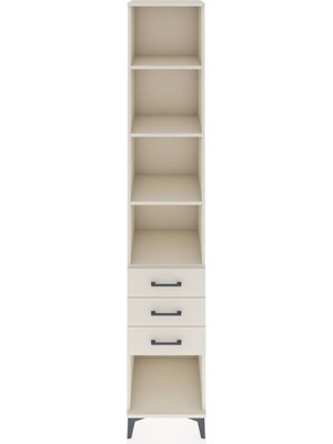 Hyperion Dolap 4 Raflı 3 Çekmeceli 44X44X243 Aytaşı-Aytaşı