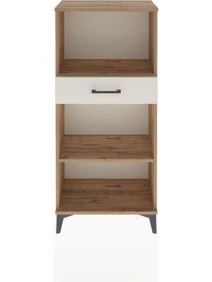 Arges Dolap 2 Raflı Tek Çekmeceli 60X30X134 Çam-Aytaşı
