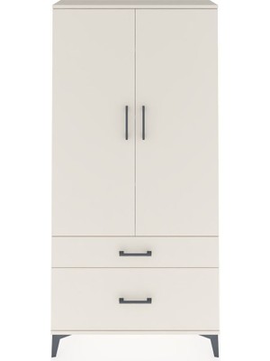 Arges Dolap 4 Raflı 2 Çekmeceli 2 Kapaklı 88X30X182 Aytaşı-Aytaşı
