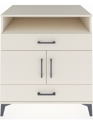 Kronos Şifonyer 2 Raflı 2 Çekmeceli 2 Kapaklı 88X59X96 Aytaşı-Aytaşı