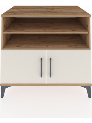 Kronos Şifonyer 3 Raflı 2 Kapaklı 88X59X80 Çam-Aytaşı