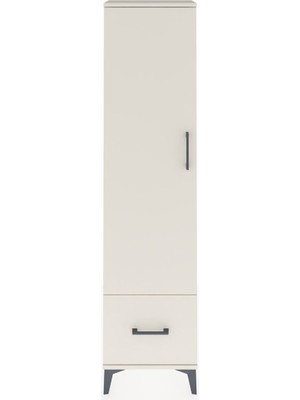 Arges Dolap 5 Raflı Tek Çekmeceli Tek Kapaklı 44X30X182 Aytaşı-Aytaşı