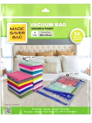 50X70 Large Vakumlu Poşet Hurç Bag (4172)