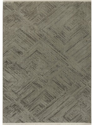 Aren Halı Noli Modern Gri Polyester Makine Halısı