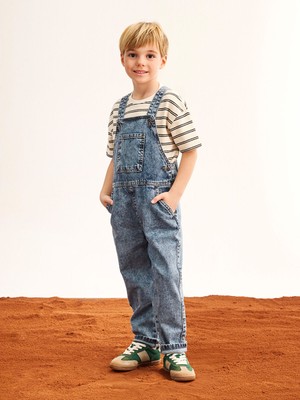 Lc Waikiki Yeni Sezon Kare Yaka Erkek Çocuk Jean Salopet