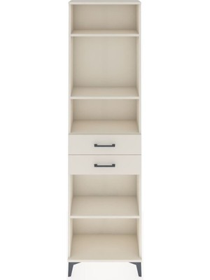 Arges Dolap 4 Raflı 2 Çekmeceli 60X30X221 Aytaşı-Aytaşı