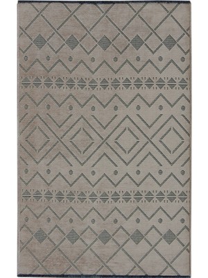 Aren Halı Gigaro Modern Kahverengi Yıkanabilir Polyester Makine Halısı