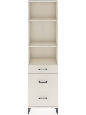 Arges Dolap 3 Raflı 3 Çekmeceli 60X30X221 Aytaşı-Aytaşı