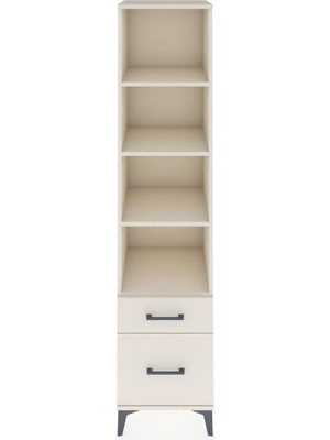 Hyperion Dolap 4 Raflı 2 Çekmeceli 44X44X195 Aytaşı-Aytaşı