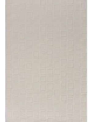 Aren Halı Carson Modern Beyaz Polyester Makine Halısı