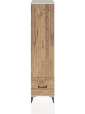 Hyperion Dolap 4 Raflı Tek Çekmeceli Tek Kapaklı 44X44X182 Aytaşı-Çam