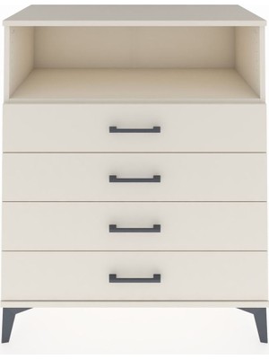 Hyperion Şifonyer Tek Raflı 4 Çekmeceli 88X44X106 Aytaşı-Aytaşı