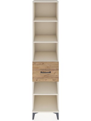 Hyperion Dolap 4 Raflı Tek Çekmeceli 44X44X195 Aytaşı-Çam
