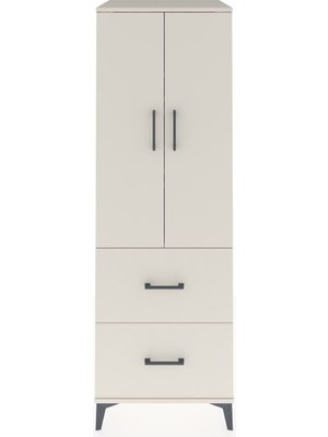 Kronos Dolap 3 Raflı 2 Çekmeceli 2 Kapaklı 60X59X182 Aytaşı-Aytaşı