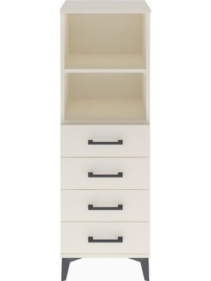 Arges Dolap 2 Raflı 4 Çekmeceli 44X30X134 Aytaşı-Aytaşı