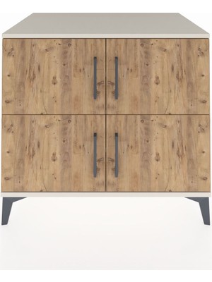 Kronos Şifonyer 3 Raflı 4 Kapaklı 88X59X80 Aytaşı-Çam